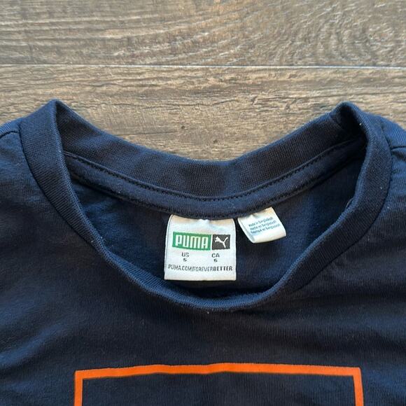 Puma Little Boy 5 Orange and Navy Blue 3-Piece Matching Set - Picture 3 of 12